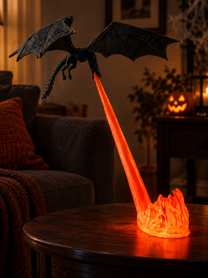 Halloween Fire-Breathing Dragon Night Light