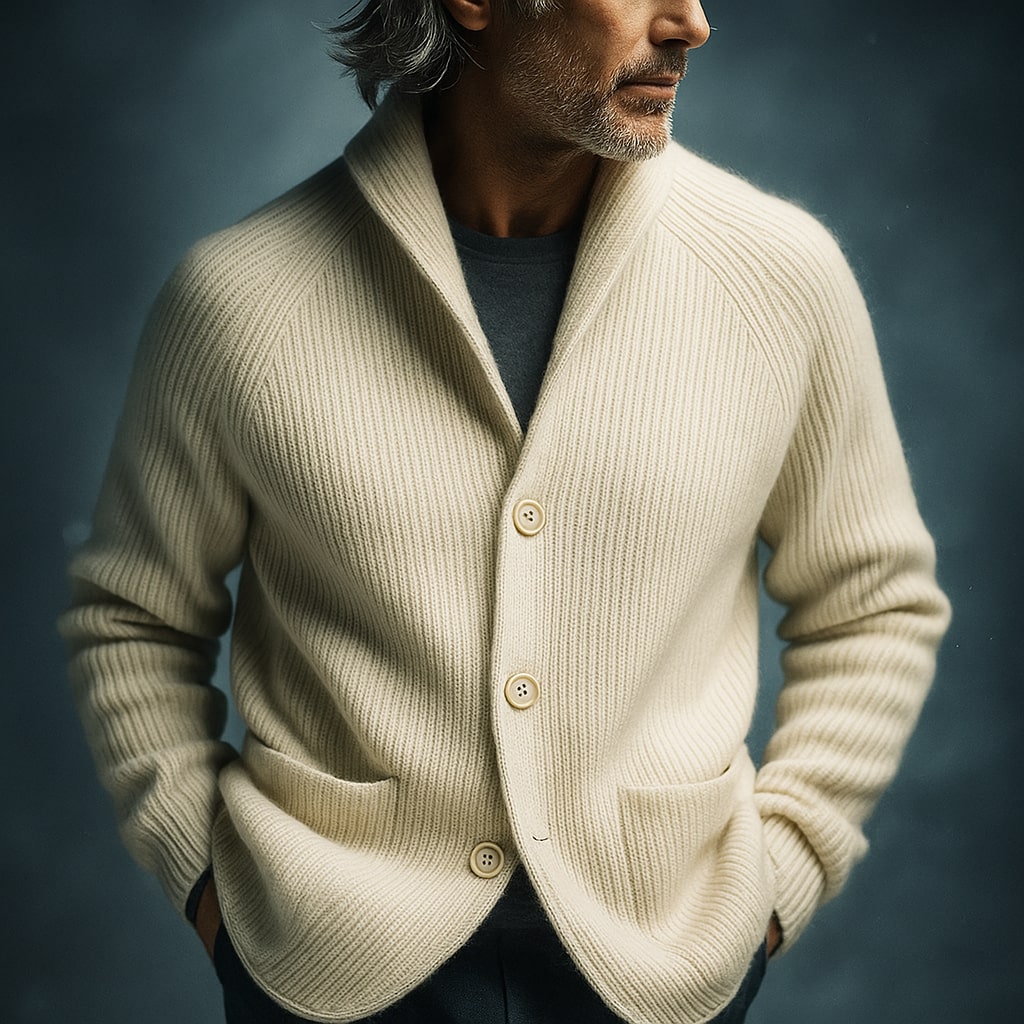 ELENA HARPER™  |  CORDUROY KNIT BLAZER FOR MEN