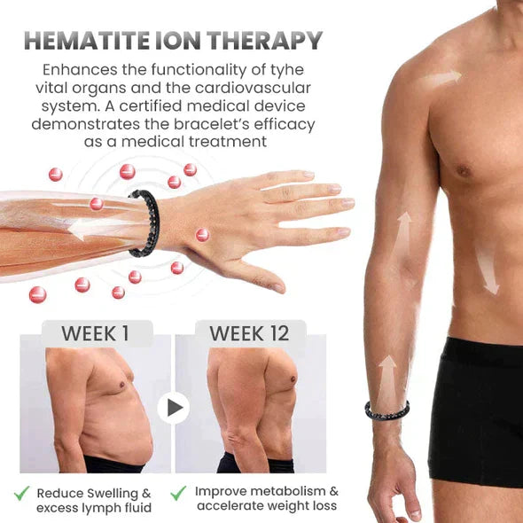 Humanic+ MAXHematit™ Bead Bracelet - for Well-Being and Balance
