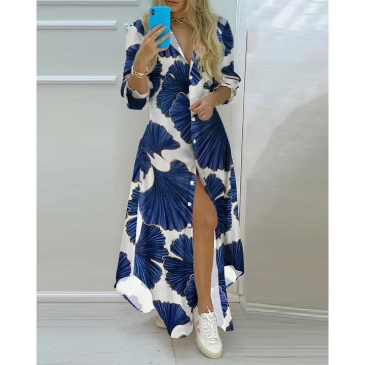 Maxi Summer Dress for Women with Button Placket - Annabel