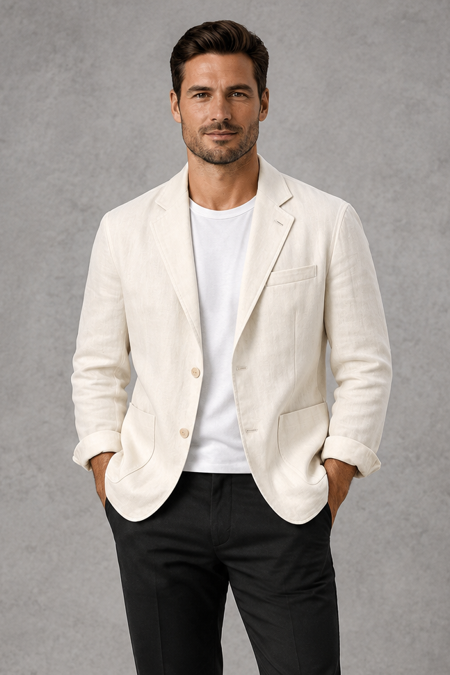 Men's Slim-Fit Blazer – Lightweight Tailoring & Modern Smart-Casual Style