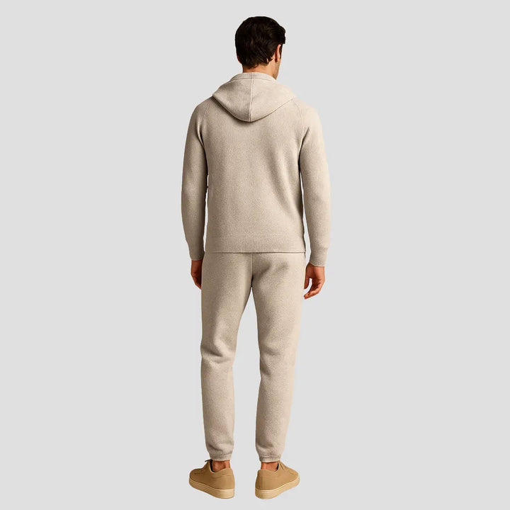 Men's Loungewear Set Zipped Hoodie Jogger Pants, view 4 - Elena Harper