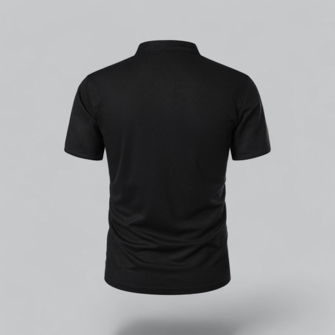 LAURENT MONACO | COLLARLESS POLO FOR MEN