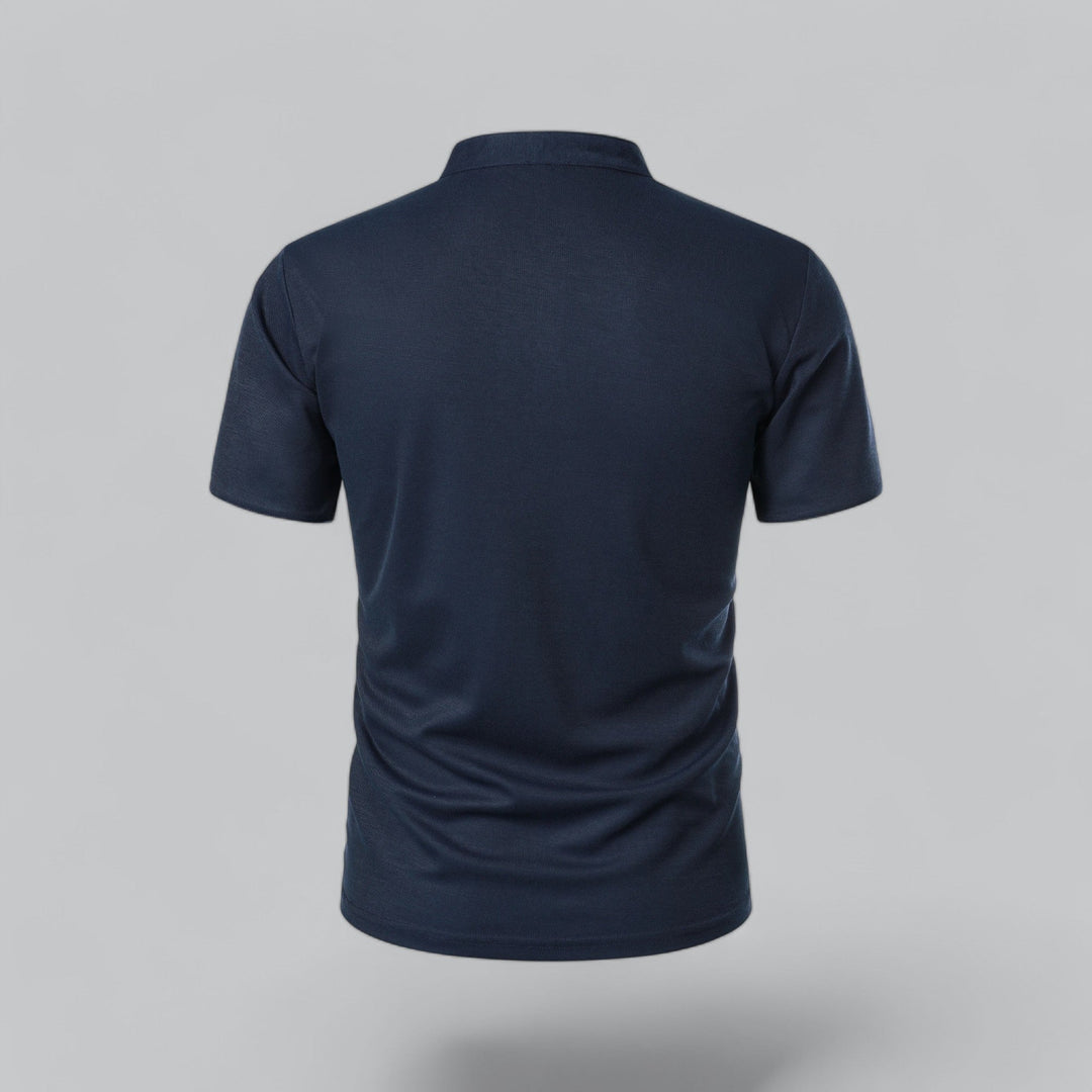 LAURENT MONACO | COLLARLESS POLO FOR MEN