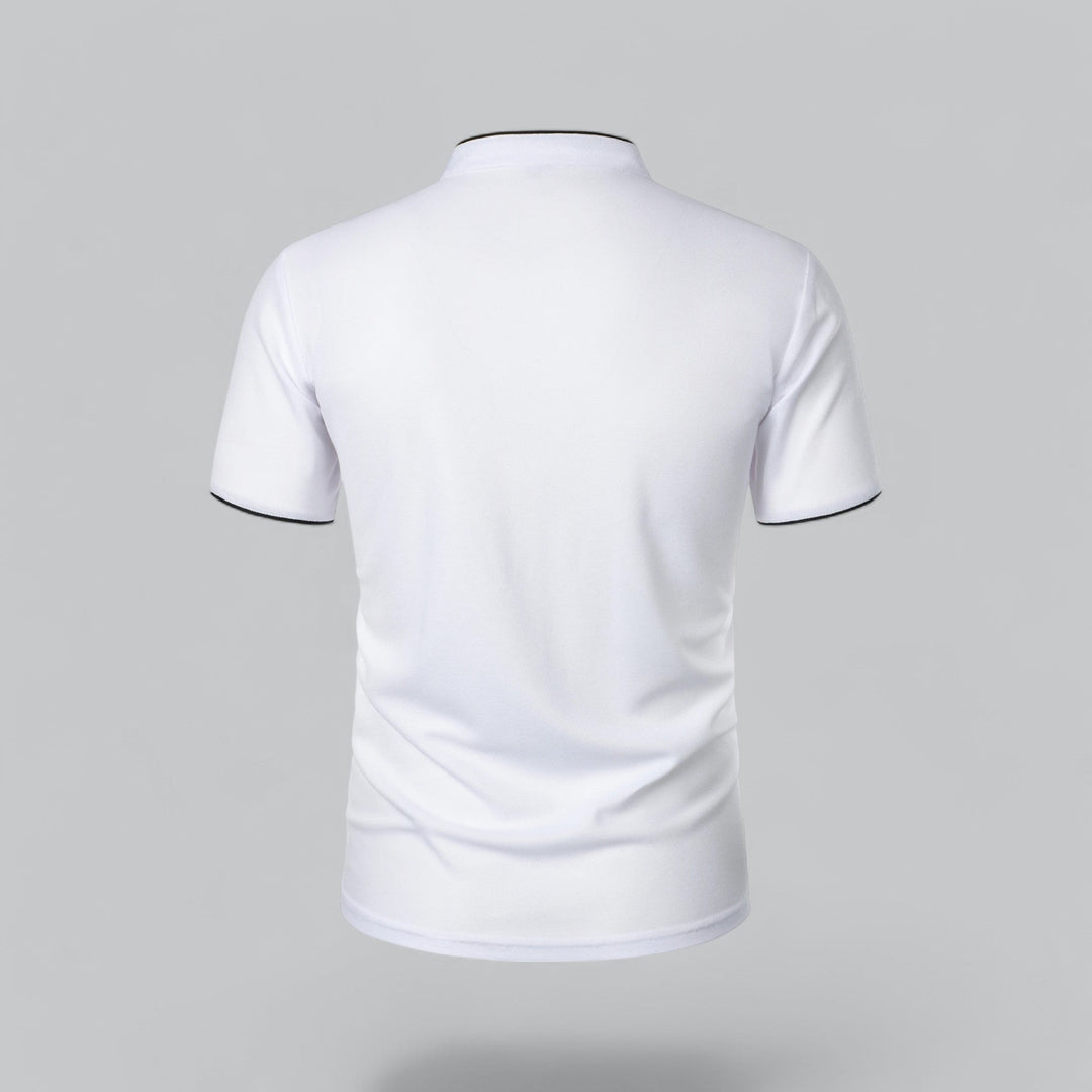 LAURENT MONACO | COLLARLESS POLO FOR MEN