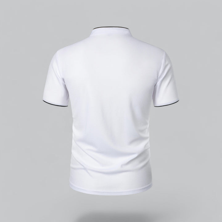LAURENT MONACO | COLLARLESS POLO FOR MEN