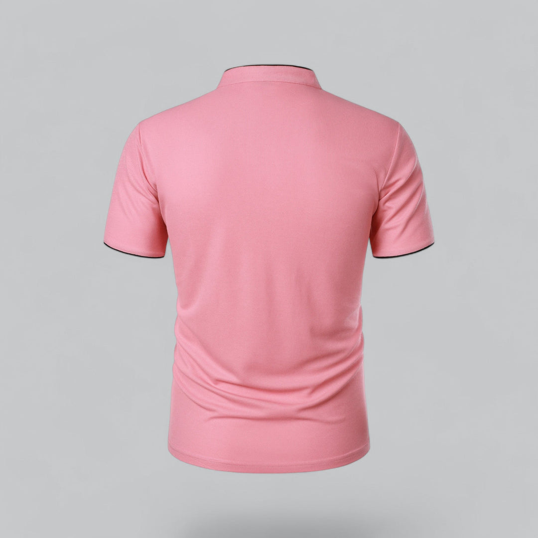 LAURENT MONACO | COLLARLESS POLO FOR MEN