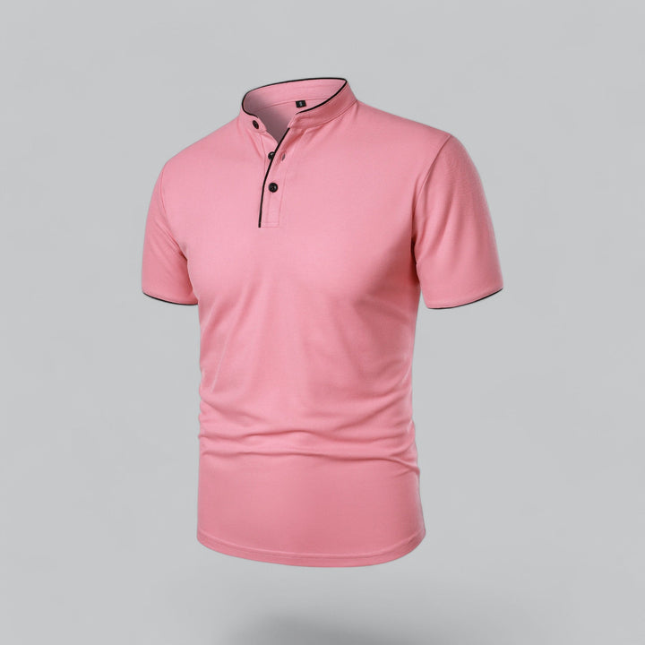 LAURENT MONACO | COLLARLESS POLO FOR MEN