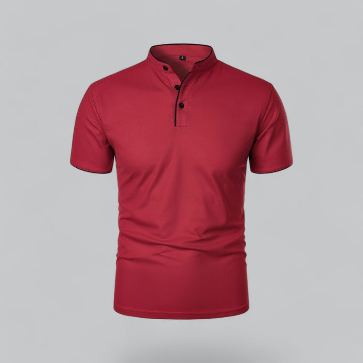LAURENT MONACO | COLLARLESS POLO FOR MEN