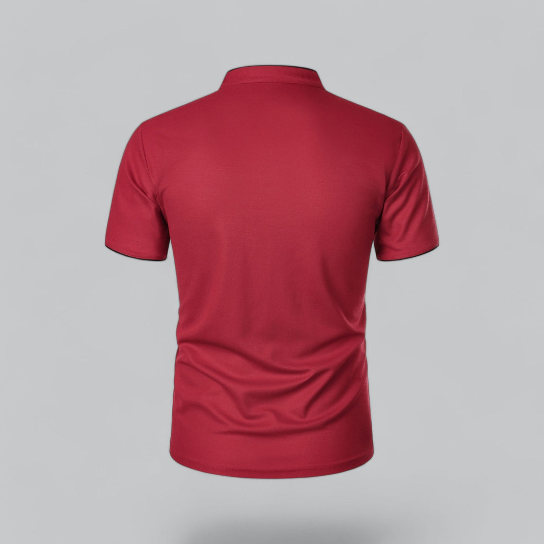 LAURENT MONACO | COLLARLESS POLO FOR MEN