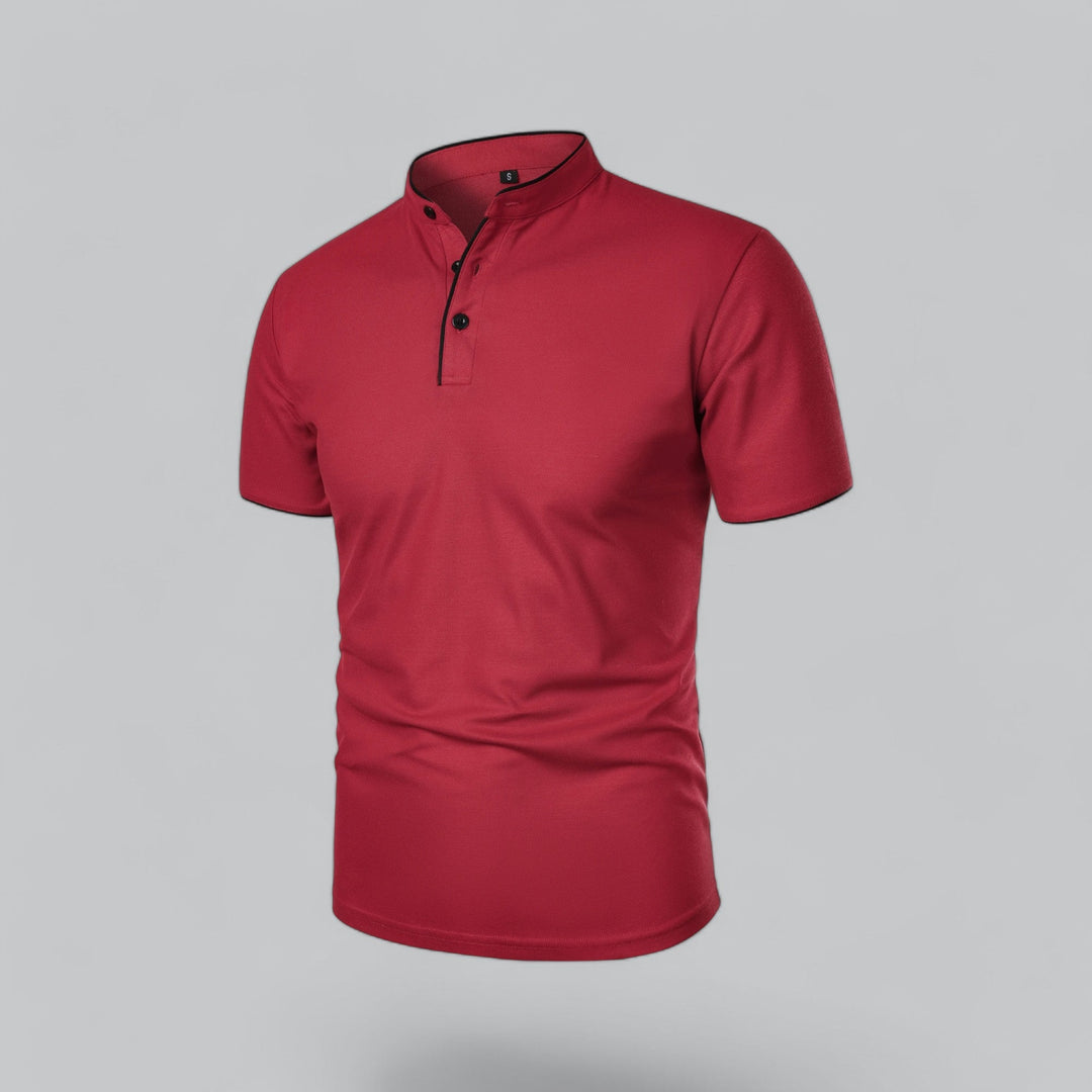 LAURENT MONACO | COLLARLESS POLO FOR MEN