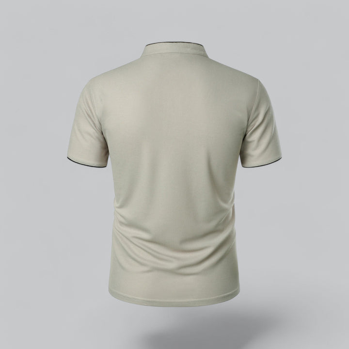LAURENT MONACO | COLLARLESS POLO FOR MEN