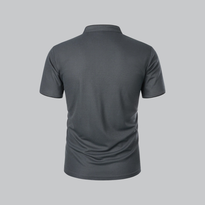 LAURENT MONACO | COLLARLESS POLO FOR MEN