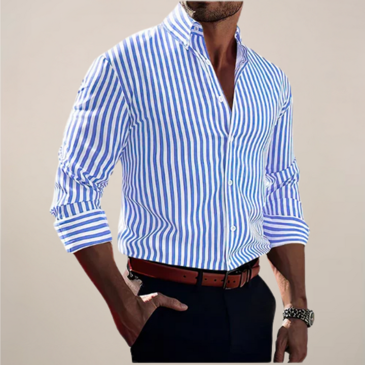 Men’s Striped Long Sleeve Shirt