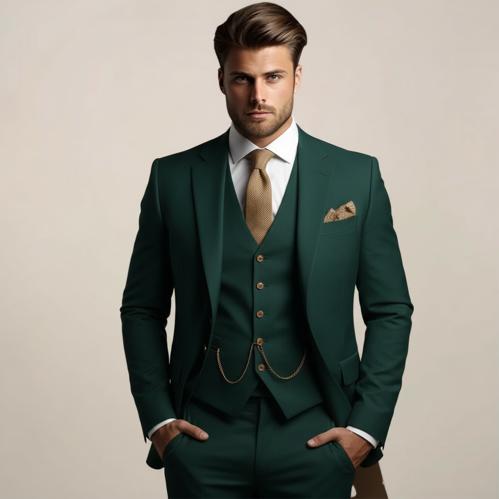 ELENA HARPER™  |  MEN'S THREE-PIECE SUIT