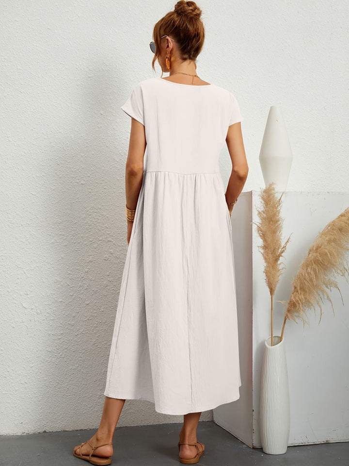 Women's Elegant Round Neck Dress for Any Occasion