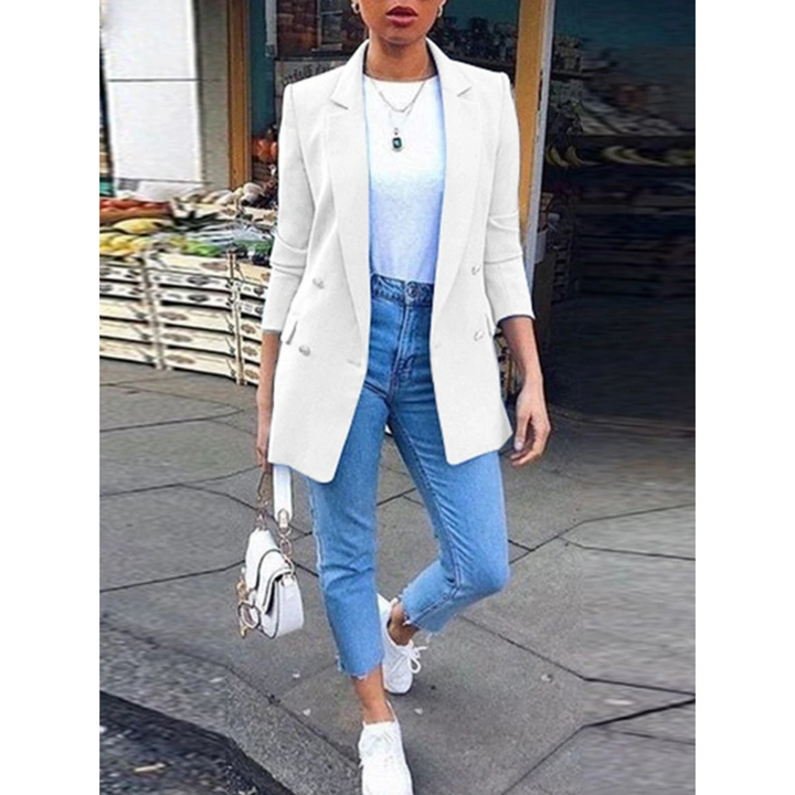 Stylish Half-Length Women's Blazer Ava, view 2 - Elena Harper