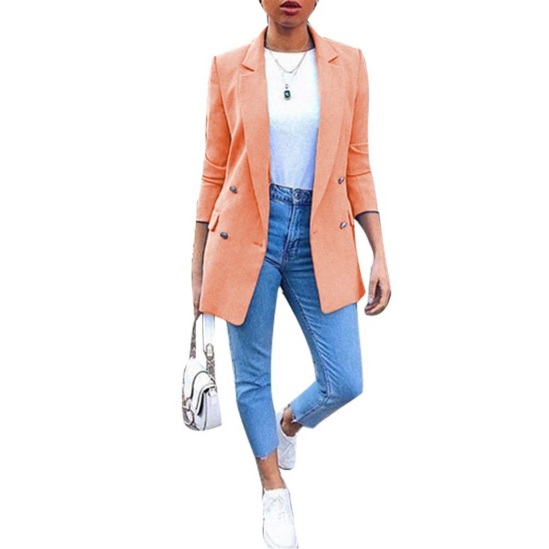 Stylish Half-Length Women's Blazer Ava, view 5 - Elena Harper