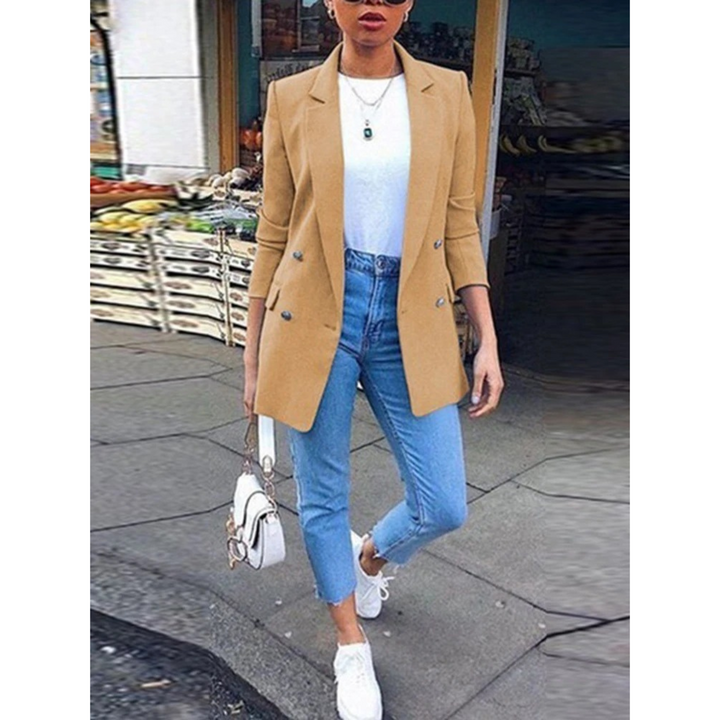 Stylish Half-Length Women's Blazer Ava, view 7 - Elena Harper