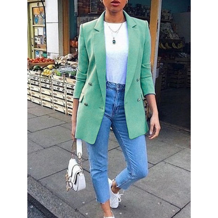 Stylish Half-Length Women's Blazer Ava, view 9 - Elena Harper