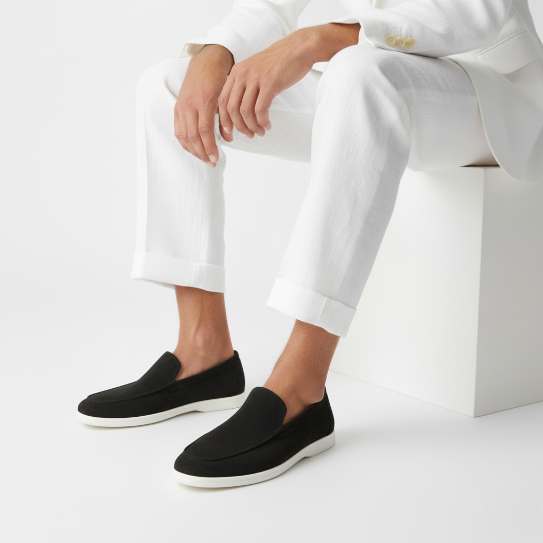 Men's loafers with contrasting sole