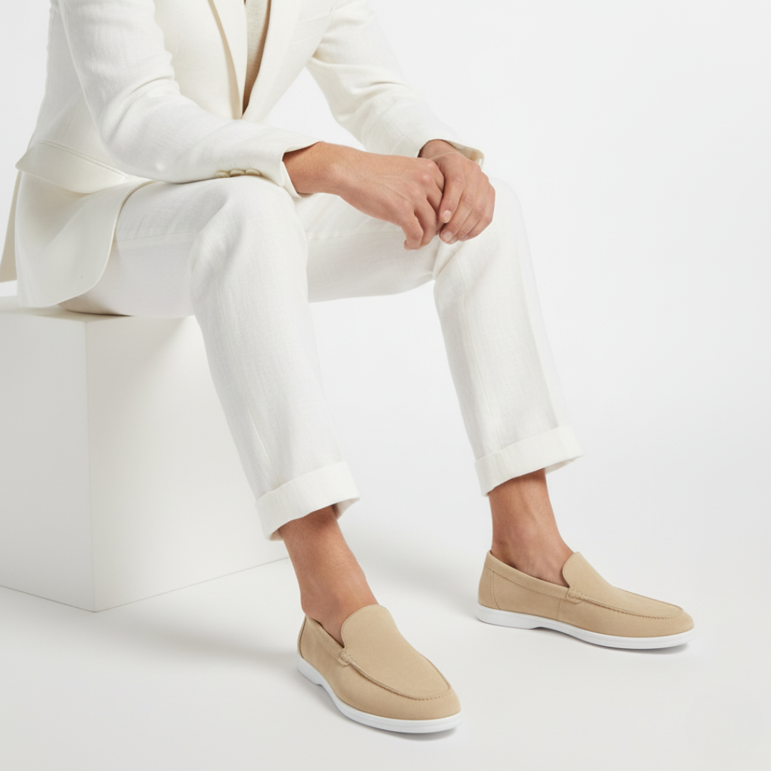 Men's moccasins with visible stitching - Elena Harper