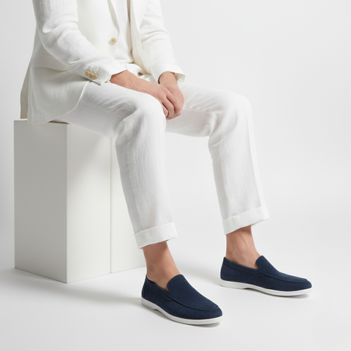 Men's loafers with contrasting sole