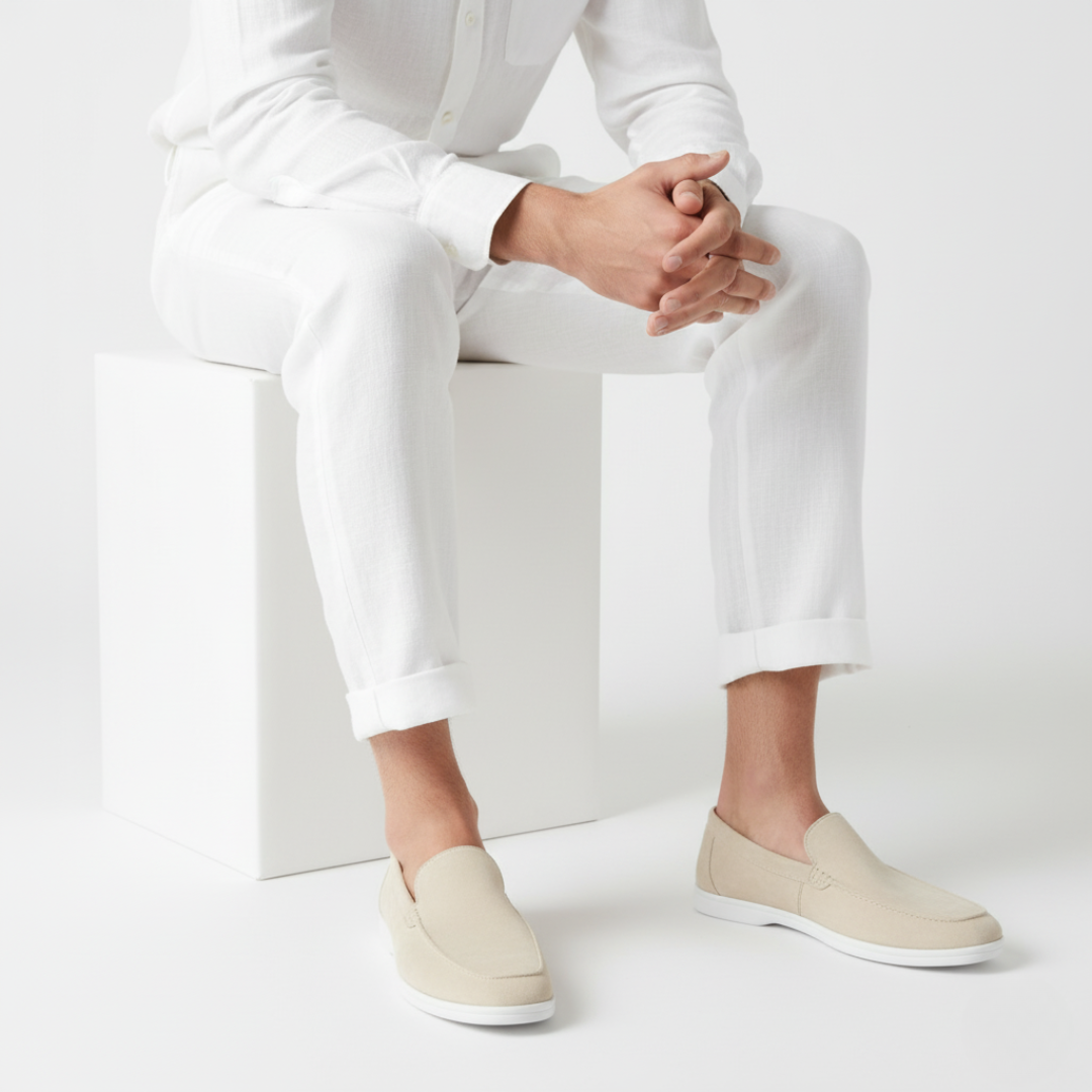 Men's moccasins with visible stitching - Elena Harper