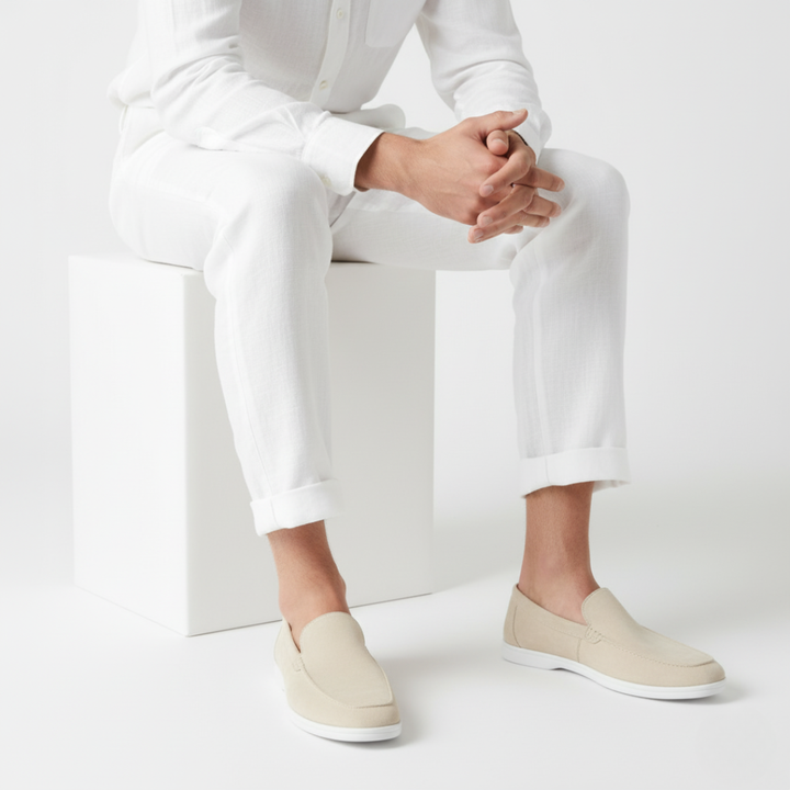 Men's moccasins with visible stitching - Elena Harper