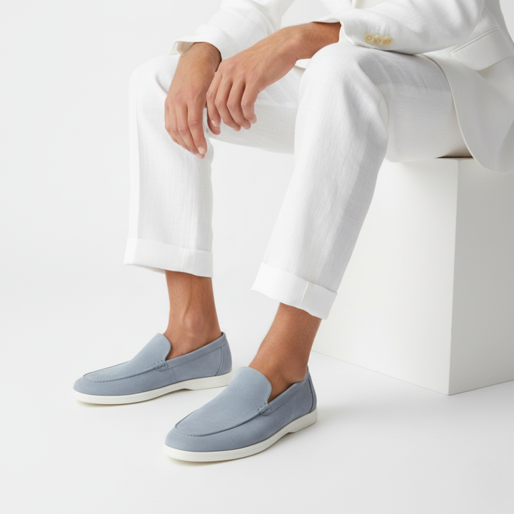 Men's moccasins with visible stitching - Elena Harper