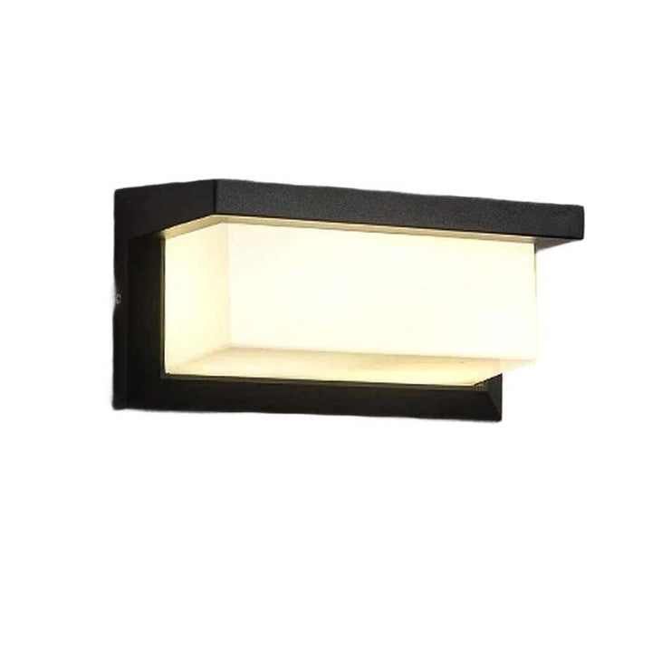 Outdoor Wall Lamp with Motion Sensor – Black, Waterproof LED Garden Lighting