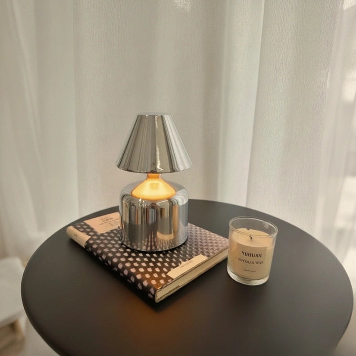 Table Lamp Forged Iron Dimmable and Rechargeable via USB