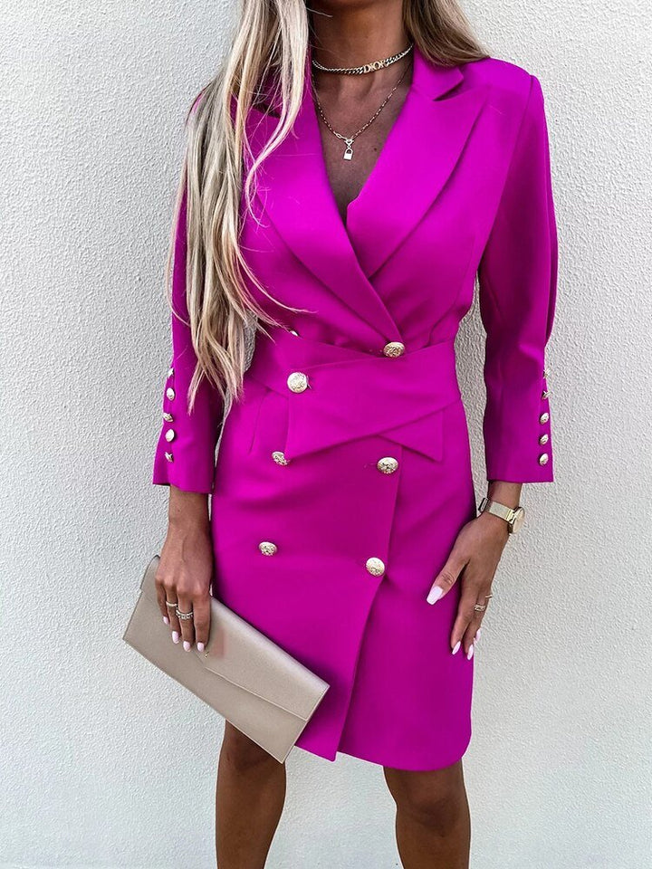 Leticia Elegant Blazer Dress - Elena Harper