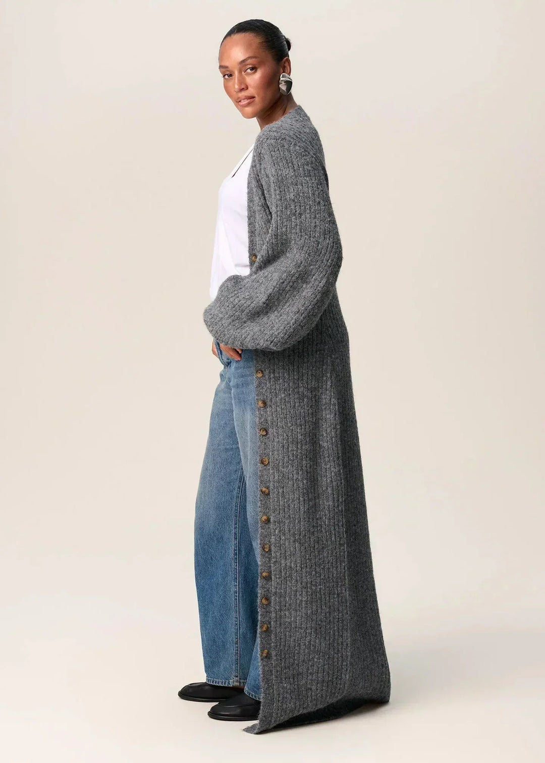 Elysian Oversized Cardigan, view 3 - Elena Harper