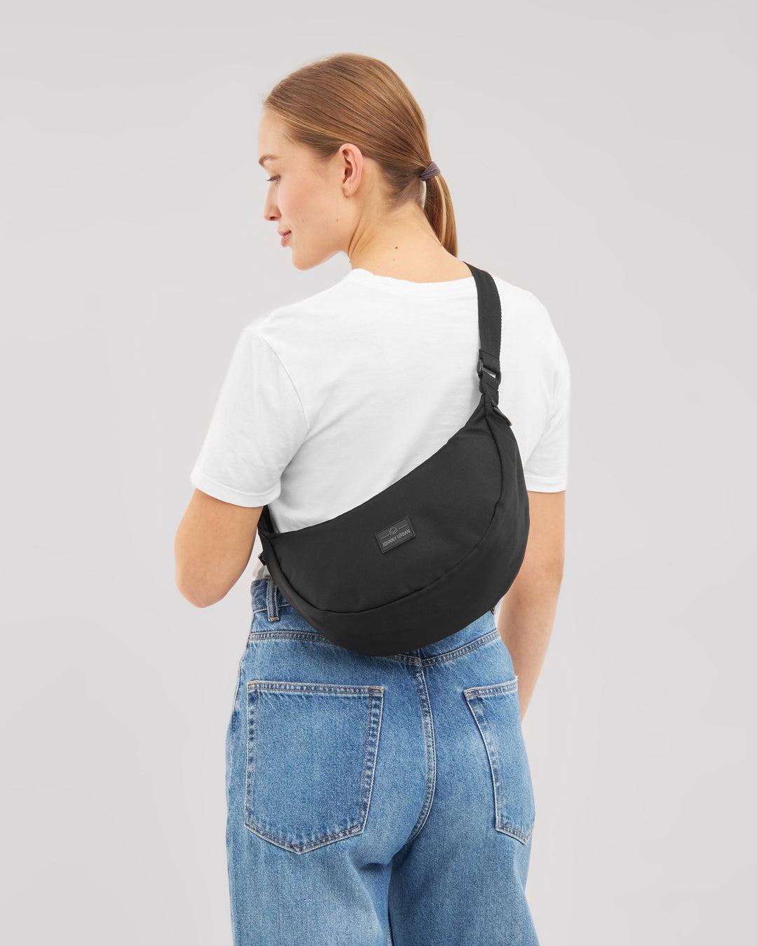 The Ally Medium Half-Moon Bag keeps your daily essentials organized