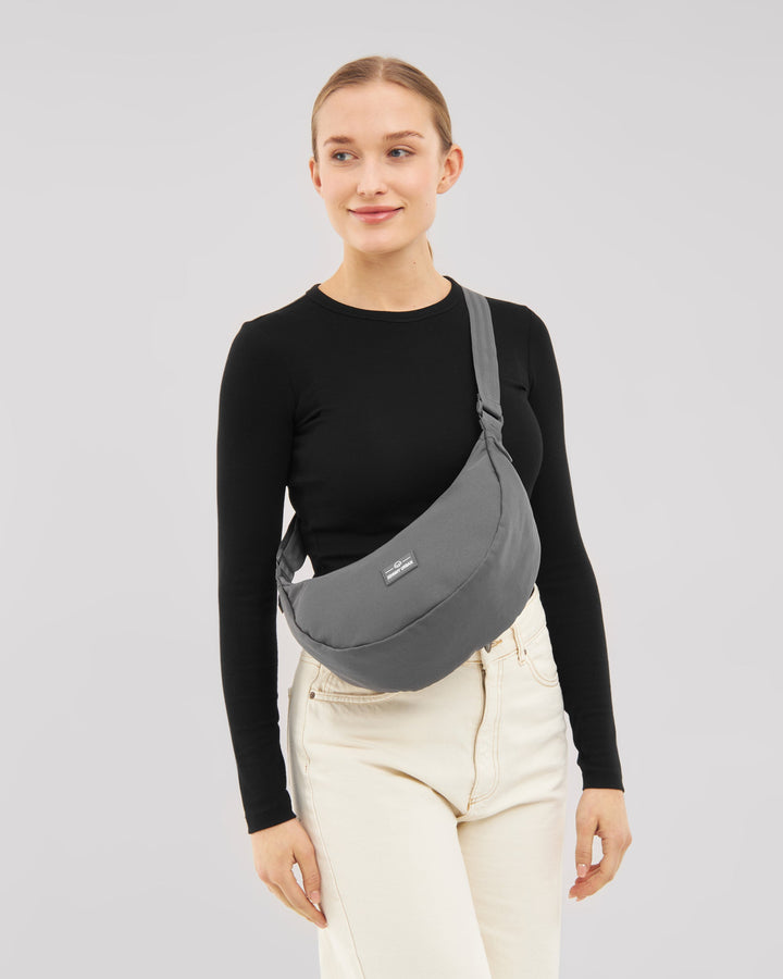 The Ally Medium Half-Moon Bag keeps your daily essentials organized