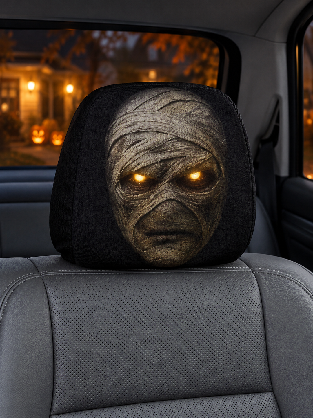 Halloween Horror Passenger Car Headrest Covers