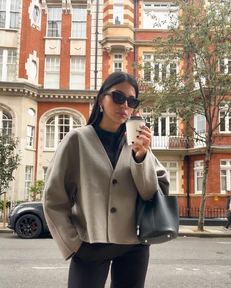 Vivienne - Elegant Wool-Blend Coat