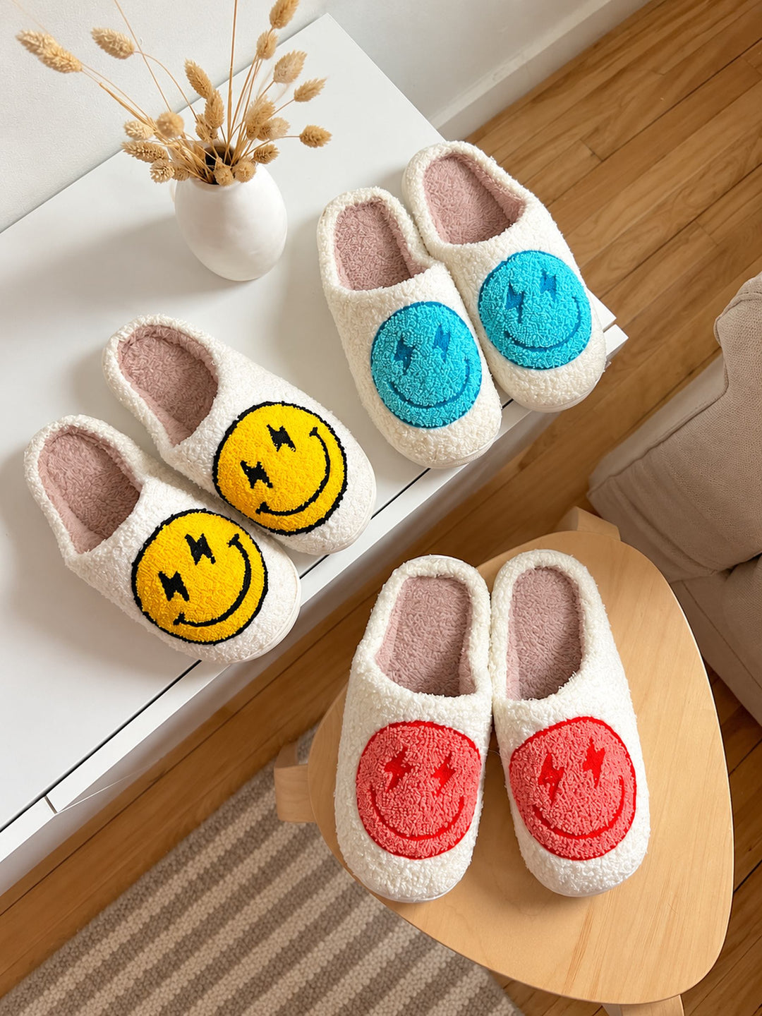Women's Smiley Platform Slippers