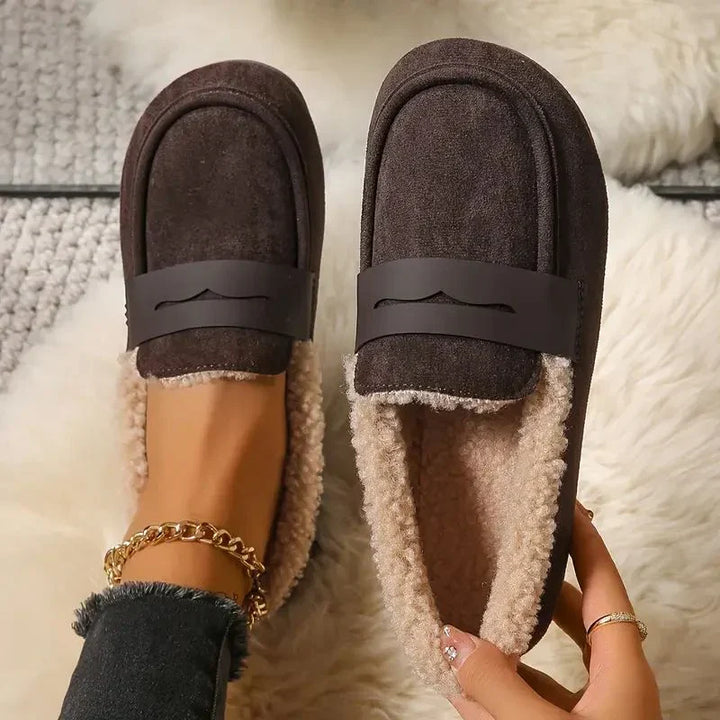 Adley Lined Winter Moccasins, view 3 - Elena Harper