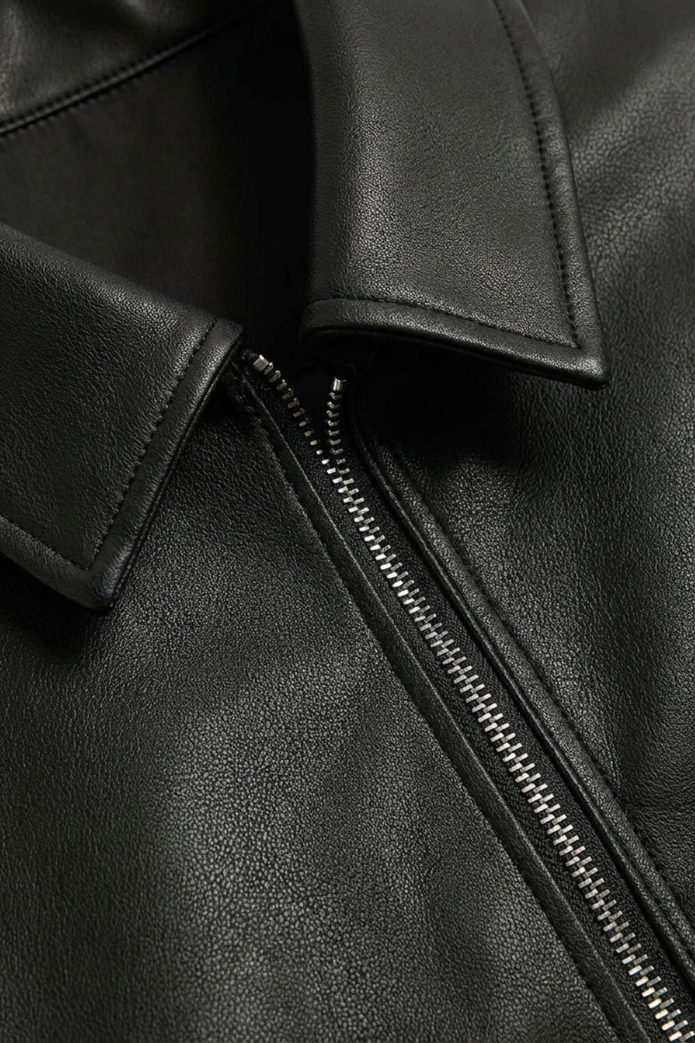Men's Jacket with Zipper and Collar