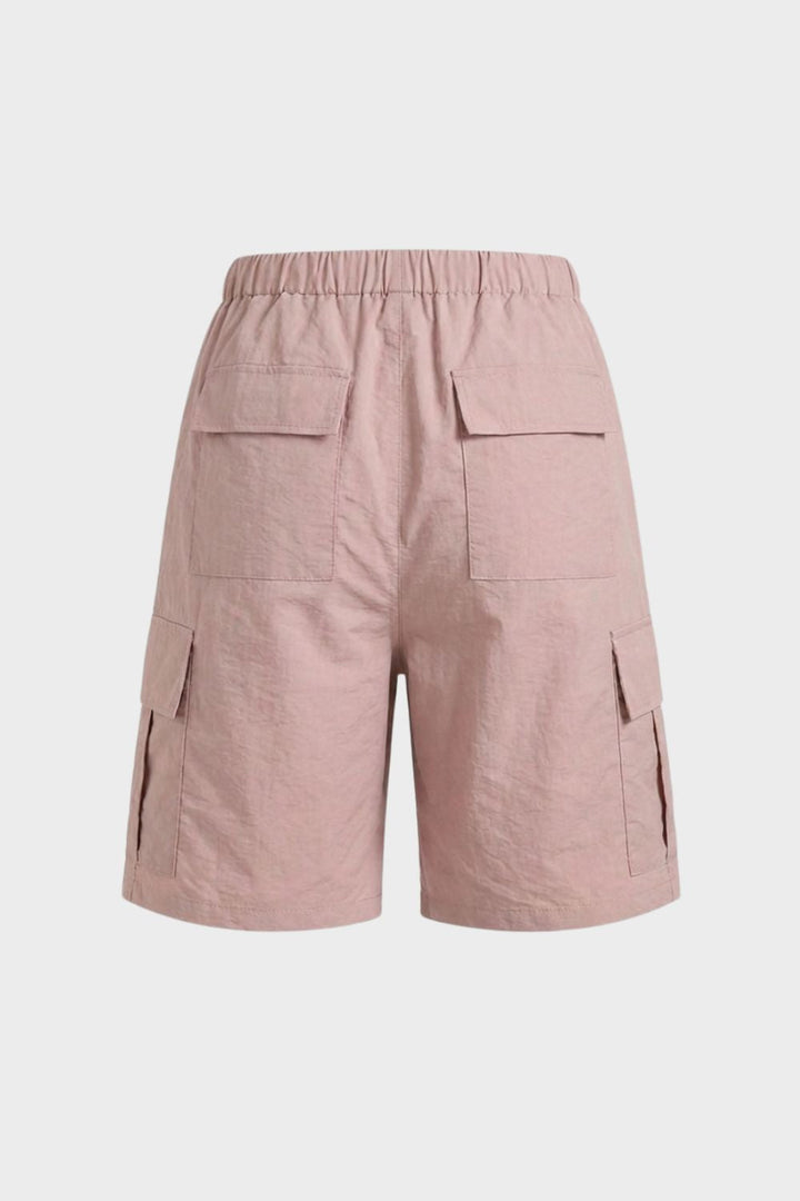 Women’s Cargo Shorts with Elastic Waistband