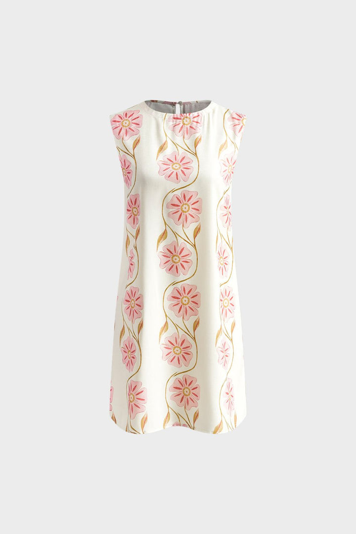 Dress Women's Summer Dress with Floral Pattern