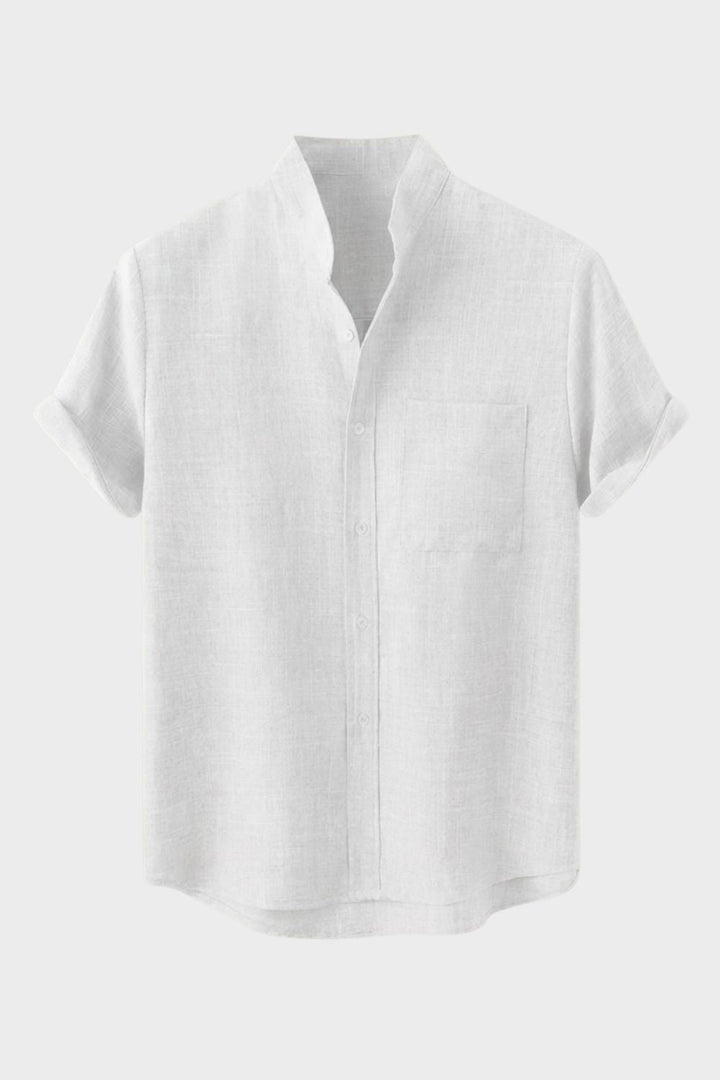 Men's Summer Shirt | Stand-Collar