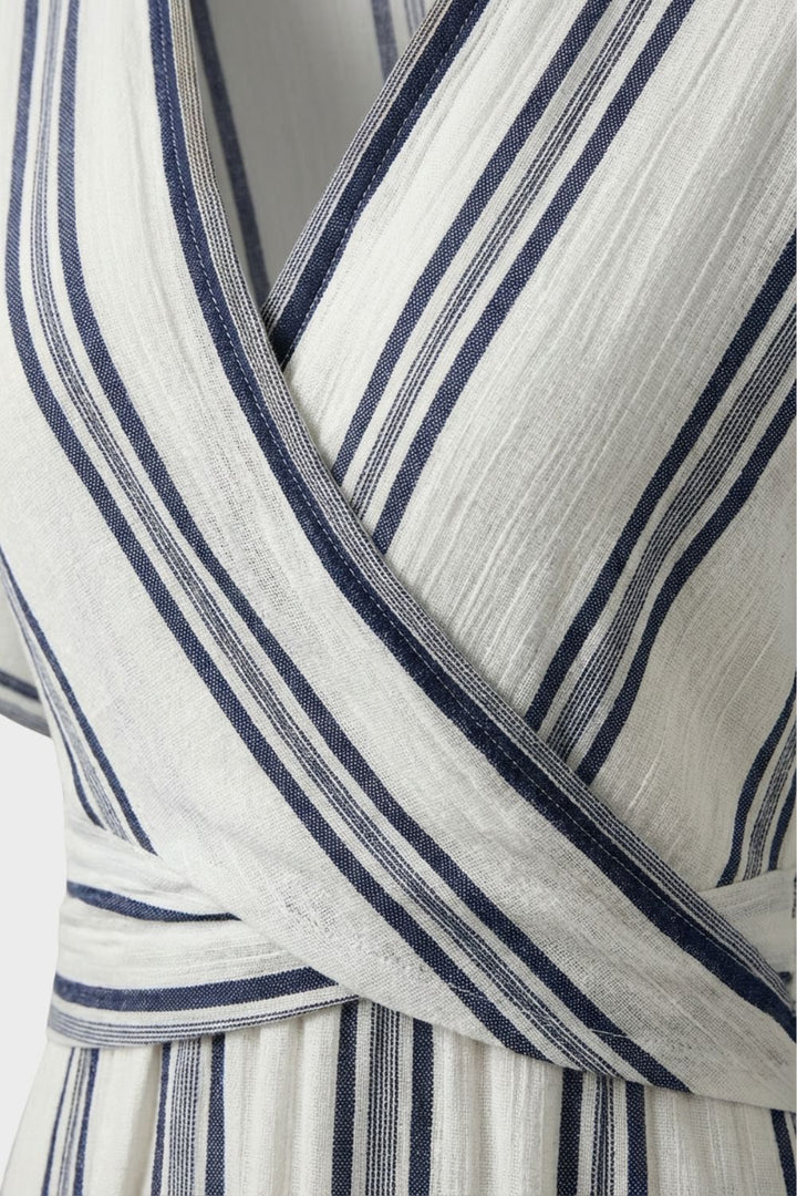 Women’s Striped Wrap Dress | Maxi