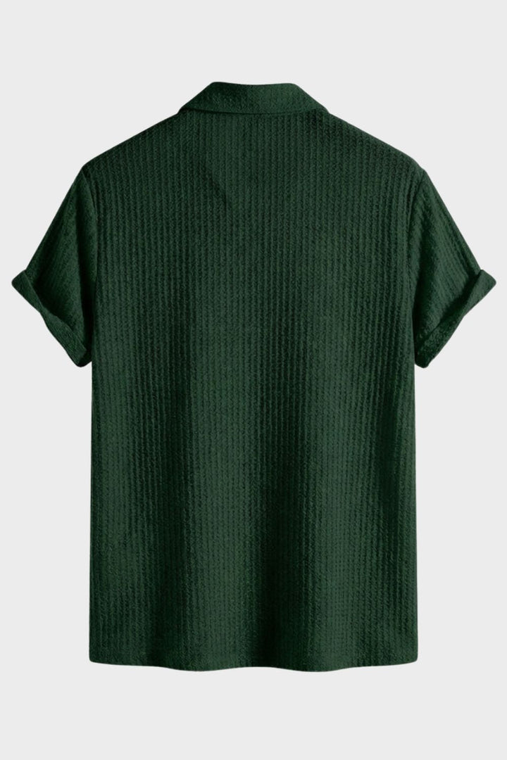 Men's Ribbed Polo | Short Sleeve