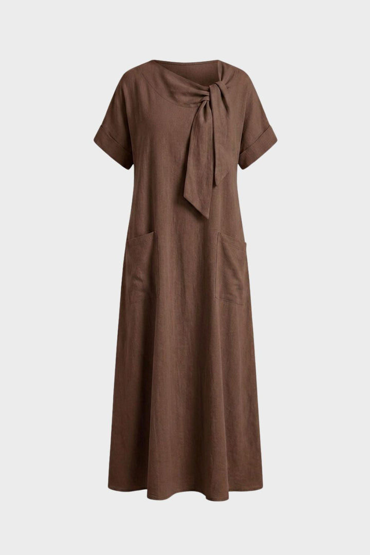 Women’s Loose Maxi Dress | Round Neck