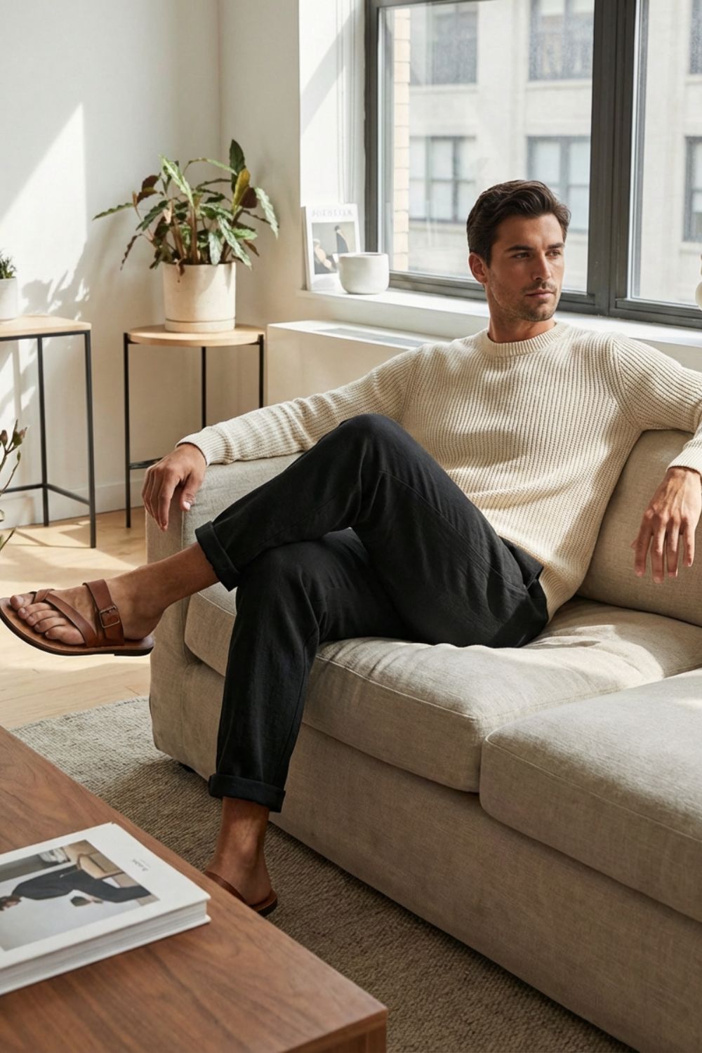 Men's Relaxed Linen Pants | Loose
