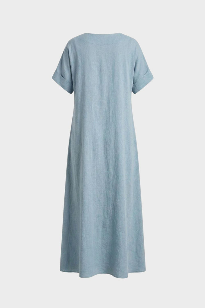 Women’s Loose Maxi Dress | Round Neck
