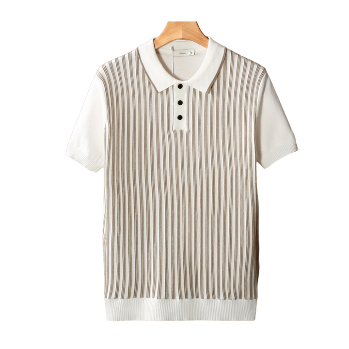 Noba Vertical Striped Polo - Elena Harper